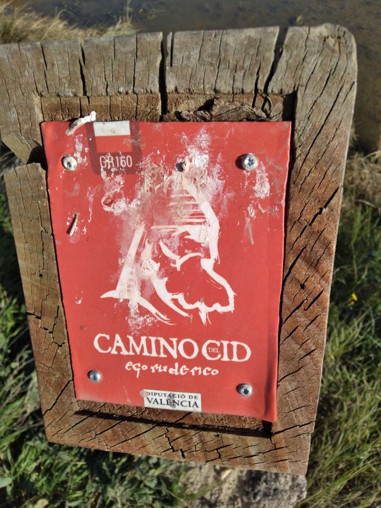 Panneau du chemin du Cid